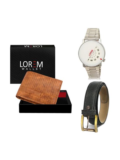 belt, wallet & watch gift combo - 19268607 - Very Small Image - 1