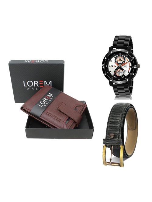 belt, wallet & watch gift combo - 19268632 - Very Small Image - 1