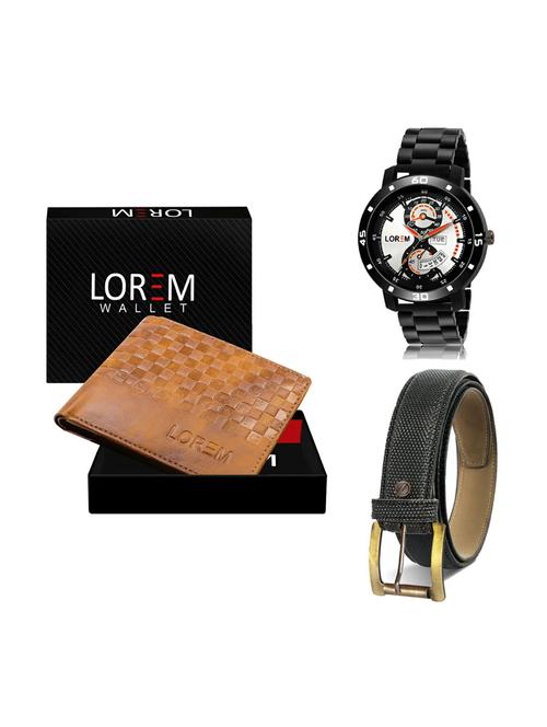 belt, wallet & watch gift combo - 19268660 - Very Small Image - 1