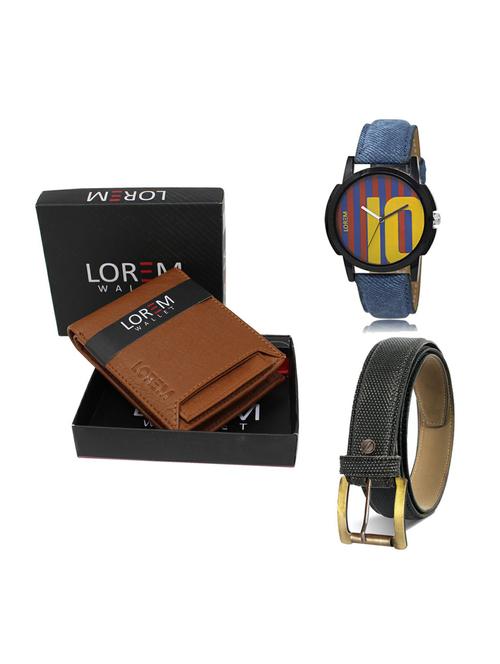 belt, wallet & watch gift combo - 19268672 - Very Small Image - 1
