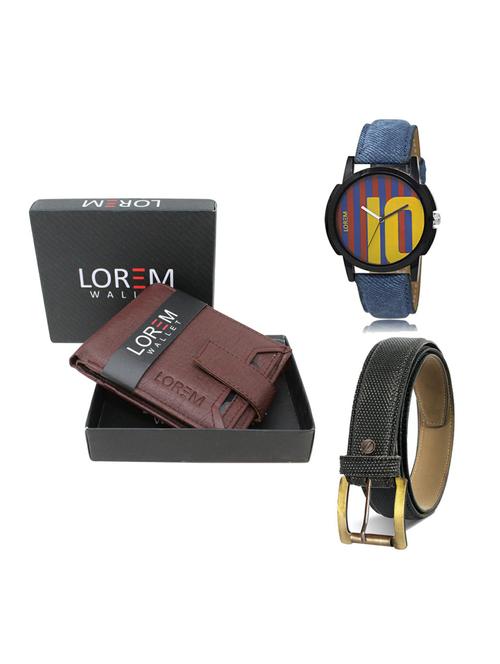 belt, wallet & watch gift combo - 19268677 - Very Small Image - 1