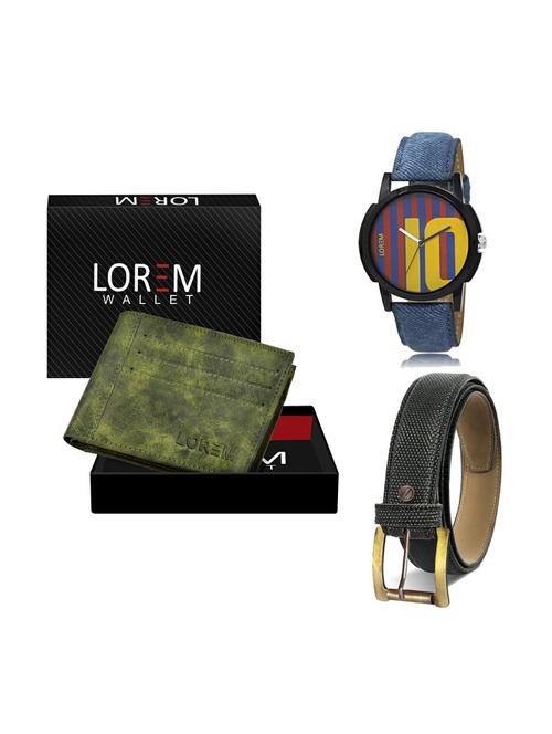 belt, wallet & watch gift combo - 19268685 - Very Small Image - 1