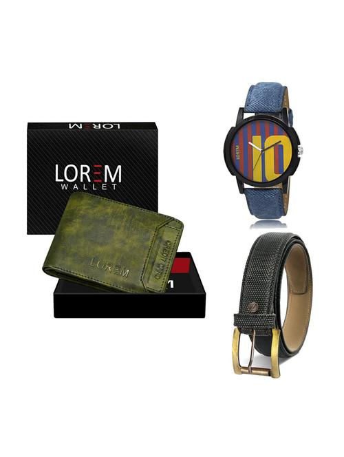 belt, wallet & watch gift combo - 19268695 - Very Small Image - 1