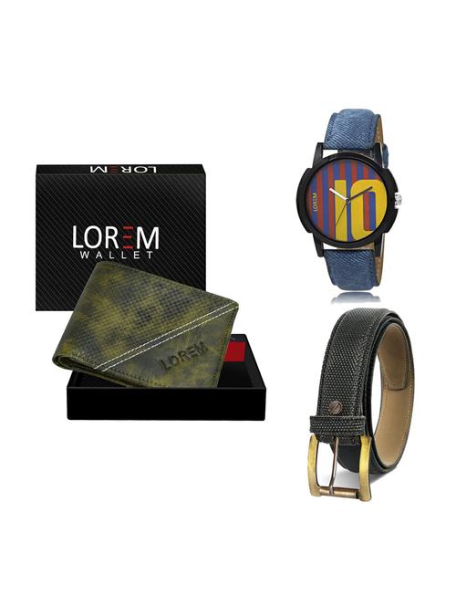 belt, wallet & watch gift combo - 19268702 - Very Small Image - 1