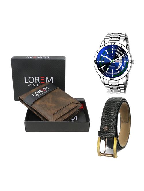 belt, wallet & watch gift combo - 19268718 - Very Small Image - 1