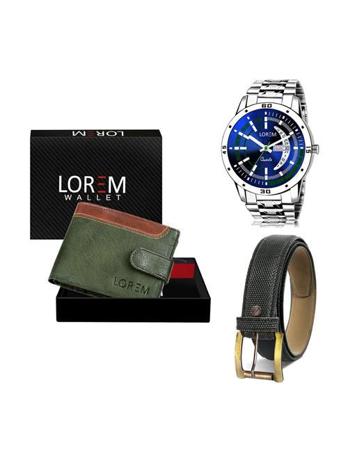 belt, wallet & watch gift combo - 19268759 - Very Small Image - 1