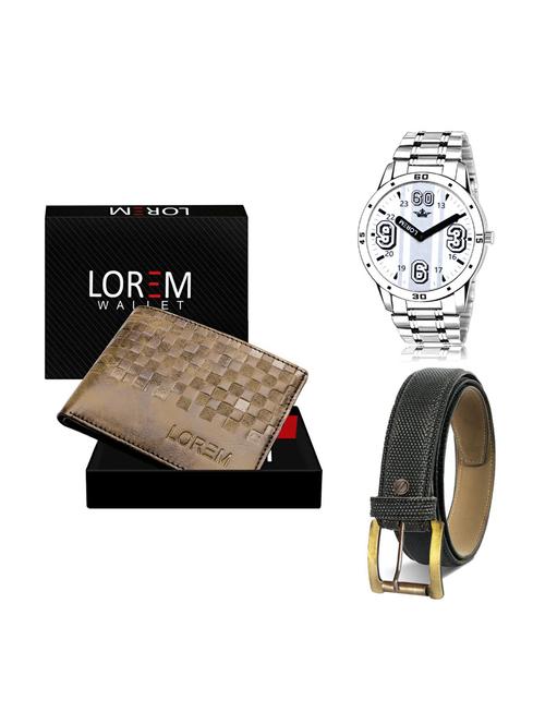 belt, wallet & watch gift combo - 19268794 - Very Small Image - 1