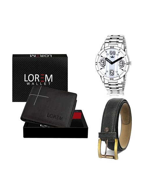 belt, wallet & watch gift combo - 19268799 - Very Small Image - 1