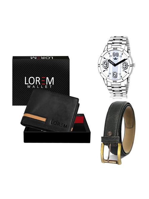 belt, wallet & watch gift combo - 19268800 - Very Small Image - 1