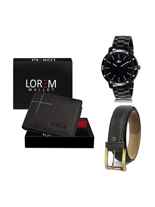 belt, wallet & watch gift combo - 19268844 - Very Small Image - 1