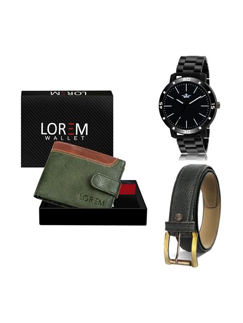 belt, wallet & watch gift combo - 19268849 - Very Small Image - 1
