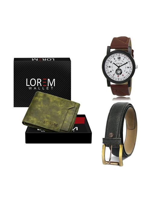 belt, wallet & watch gift combo - 19268909 - Very Small Image - 1