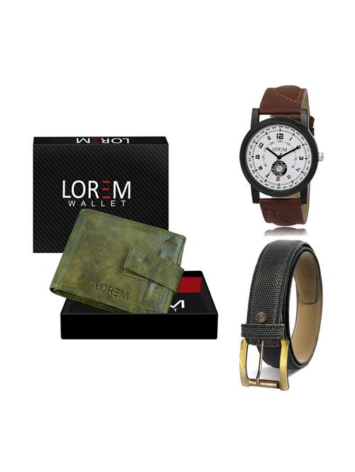 belt, wallet & watch gift combo - 19268915 - Very Small Image - 1