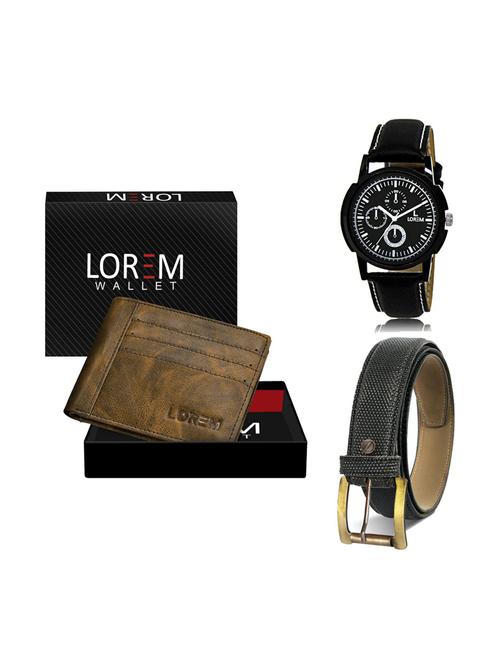 belt, wallet & watch gift combo - 19268957 - Very Small Image - 1