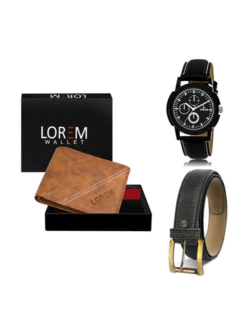 belt, wallet & watch gift combo - 19268971 - Very Small Image - 1