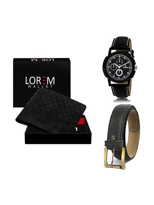 belt, wallet & watch gift combo - 19268977 - Very Small Image - 1