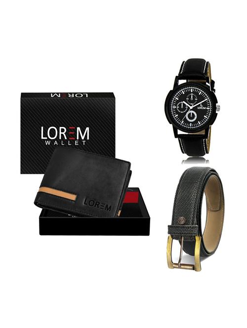 belt, wallet & watch gift combo - 19268980 - Very Small Image - 1