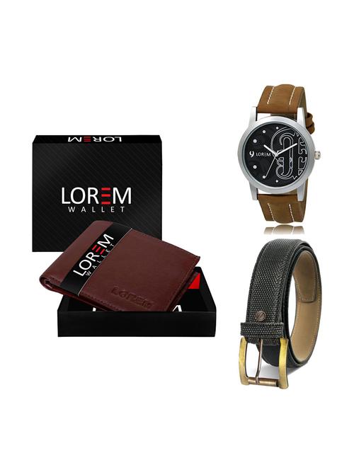 belt, wallet & watch gift combo - 19268997 - Very Small Image - 1