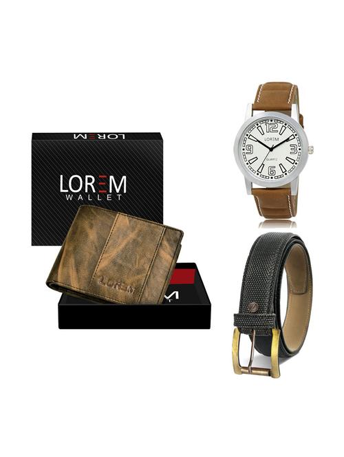 belt, wallet & watch gift combo - 19269048 - Very Small Image - 1