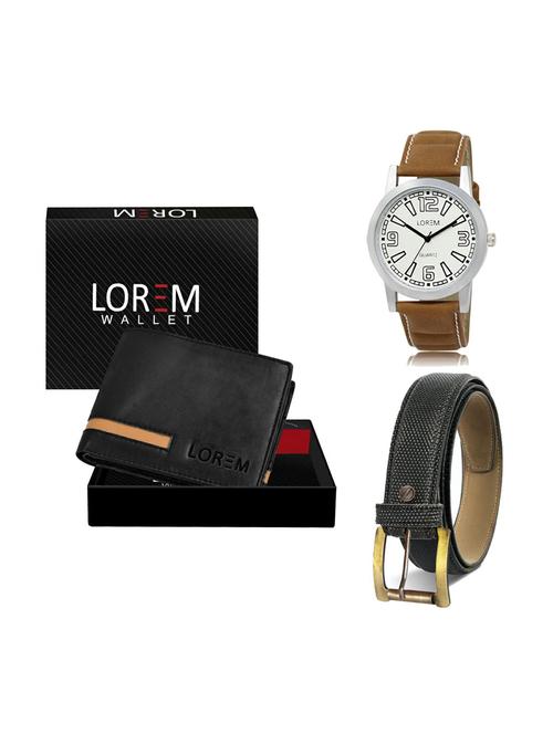 belt, wallet & watch gift combo - 19269070 - Very Small Image - 1