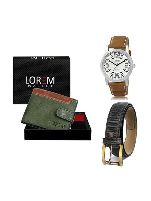 belt, wallet & watch gift combo - 19269074 - Very Small Image - 1