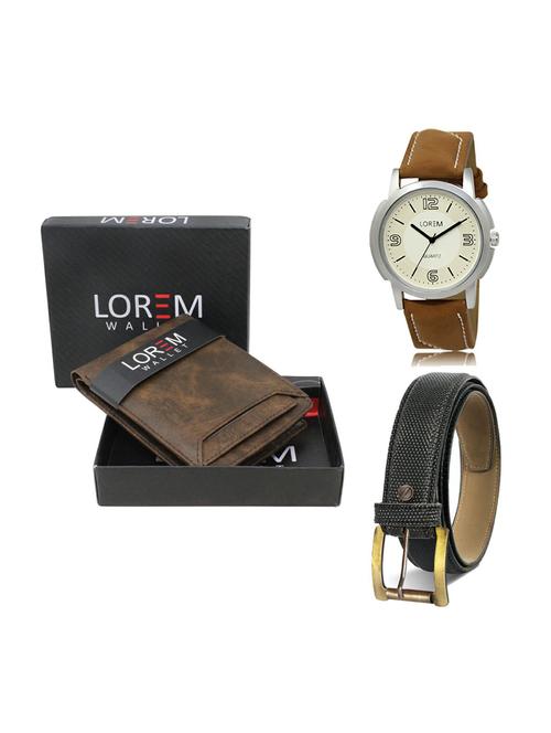 belt, wallet & watch gift combo - 19269078 - Very Small Image - 1
