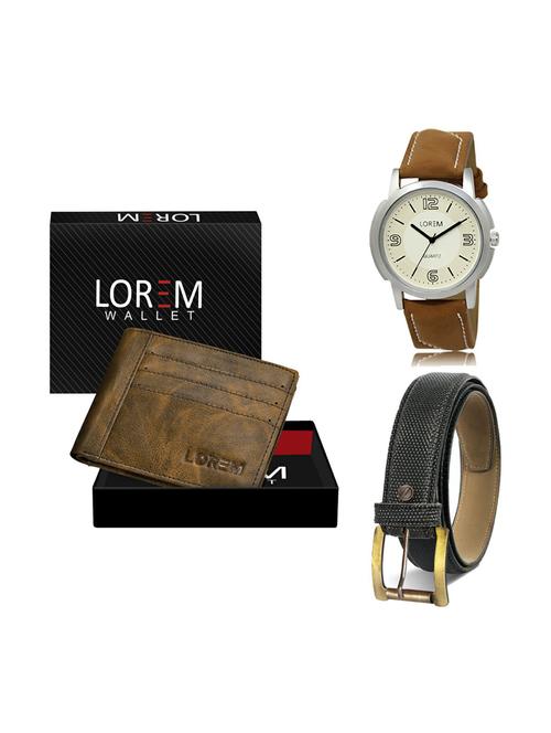 belt, wallet & watch gift combo - 19269092 - Very Small Image - 1
