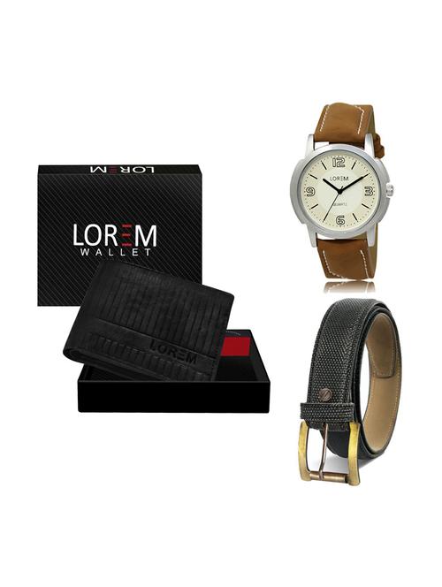 belt, wallet & watch gift combo - 19269104 - Very Small Image - 1