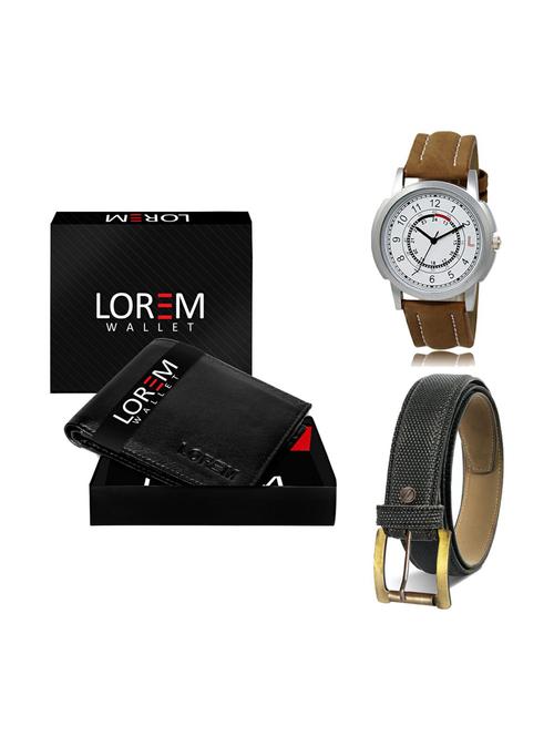 belt, wallet & watch gift combo - 19269133 - Very Small Image - 1