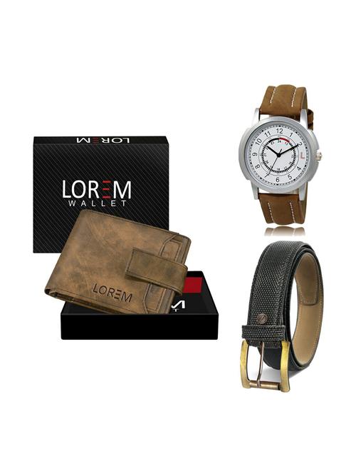 belt, wallet & watch gift combo - 19269141 - Very Small Image - 1