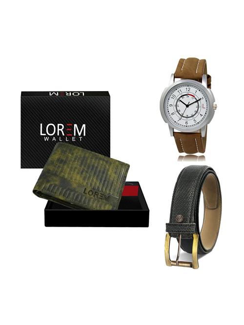 belt, wallet & watch gift combo - 19269148 - Very Small Image - 1