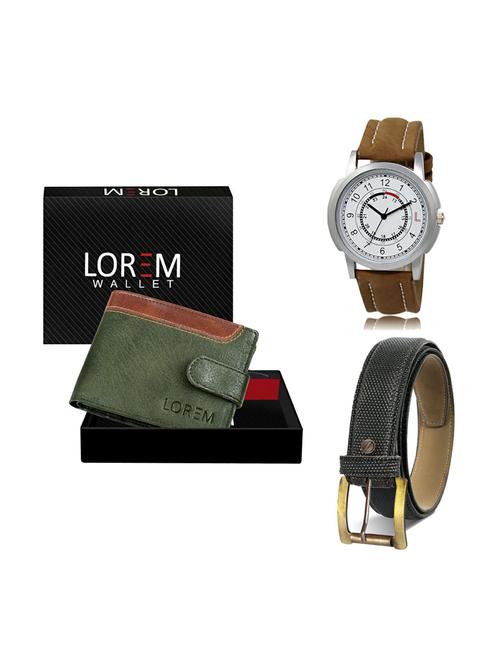 belt, wallet & watch gift combo - 19269164 - Very Small Image - 1