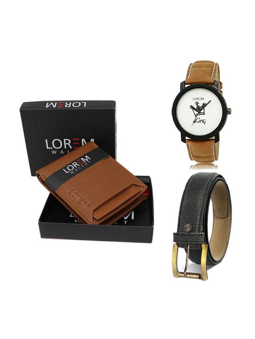 belt, wallet & watch gift combo - 19269167 - Very Small Image - 1