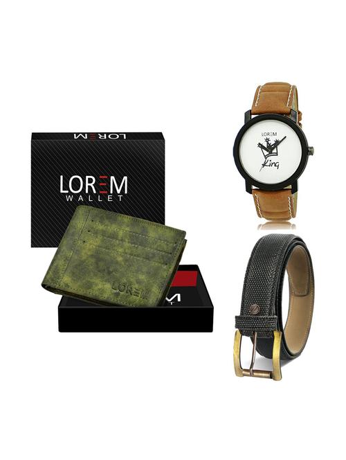 belt, wallet & watch gift combo - 19269180 - Very Small Image - 1