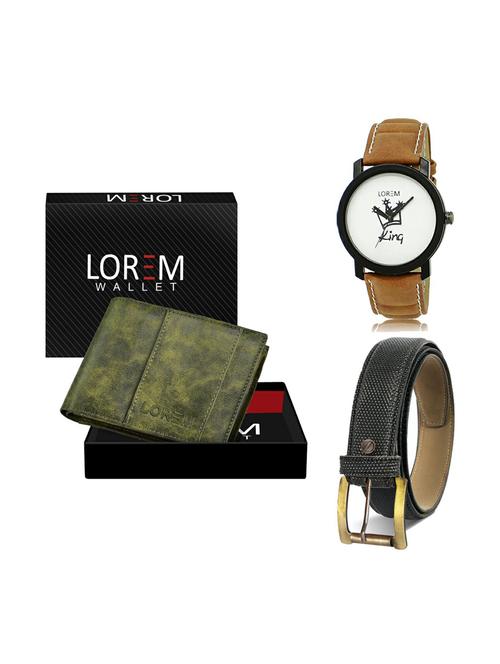 belt, wallet & watch gift combo - 19269181 - Very Small Image - 1