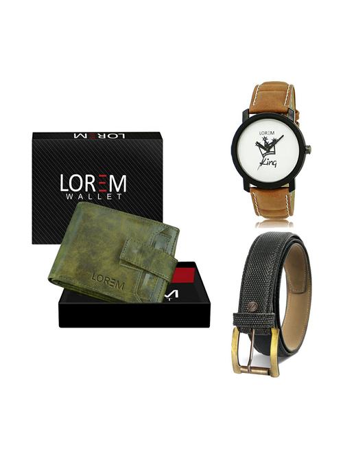 belt, wallet & watch gift combo - 19269185 - Very Small Image - 1