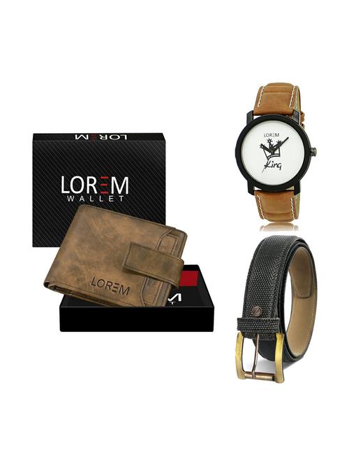 belt, wallet & watch gift combo - 19269186 - Very Small Image - 1