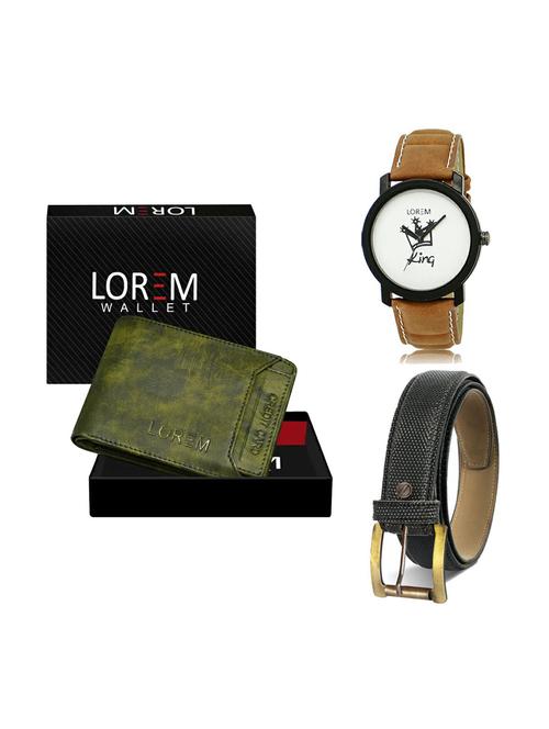 belt, wallet & watch gift combo - 19269190 - Very Small Image - 1
