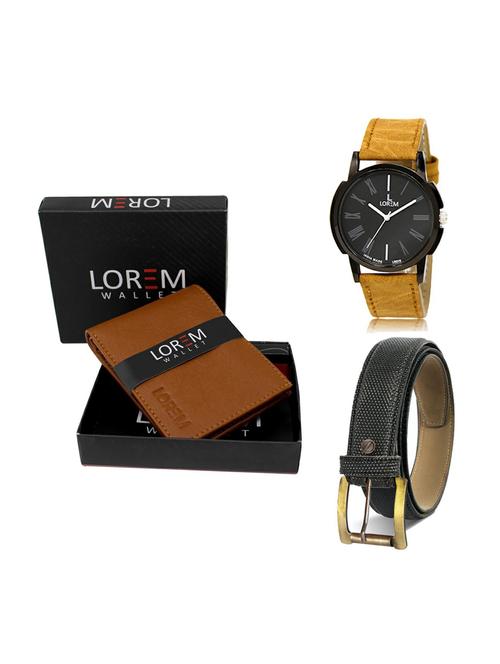 belt, wallet & watch gift combo - 19269211 - Very Small Image - 1