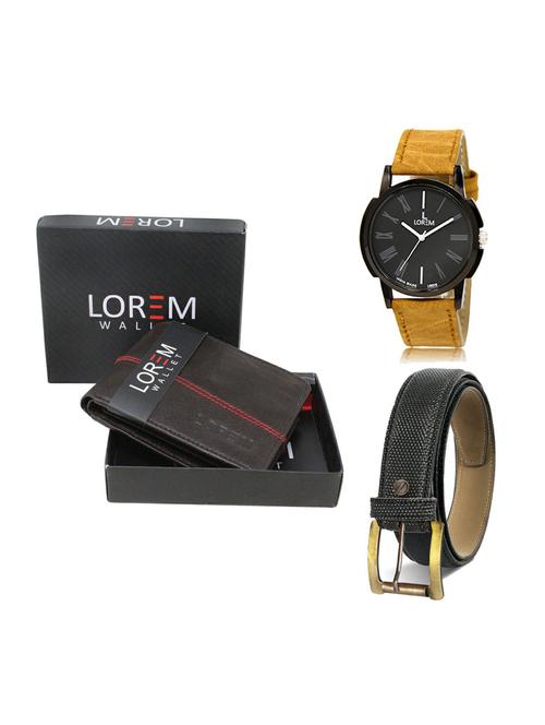 belt, wallet & watch gift combo - 19269215 - Very Small Image - 1