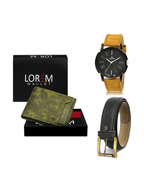 belt, wallet & watch gift combo - 19269224 - Very Small Image - 1