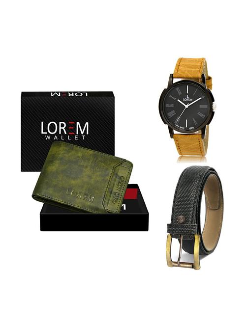 belt, wallet & watch gift combo - 19269235 - Very Small Image - 1