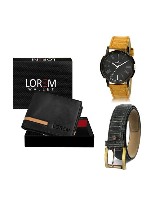 belt, wallet & watch gift combo - 19269250 - Very Small Image - 1
