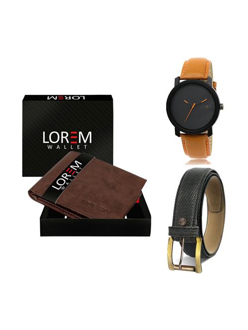 belt, wallet & watch gift combo - 19269265 - Very Small Image - 1
