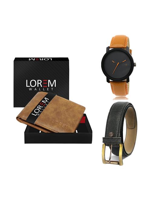 belt, wallet & watch gift combo - 19269266 - Very Small Image - 1