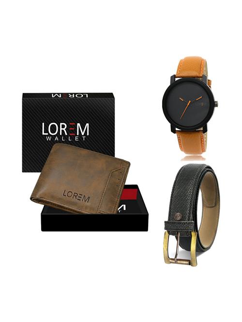 belt, wallet & watch gift combo - 19269277 - Very Small Image - 1