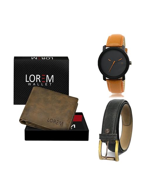 belt, wallet & watch gift combo - 19269278 - Very Small Image - 1