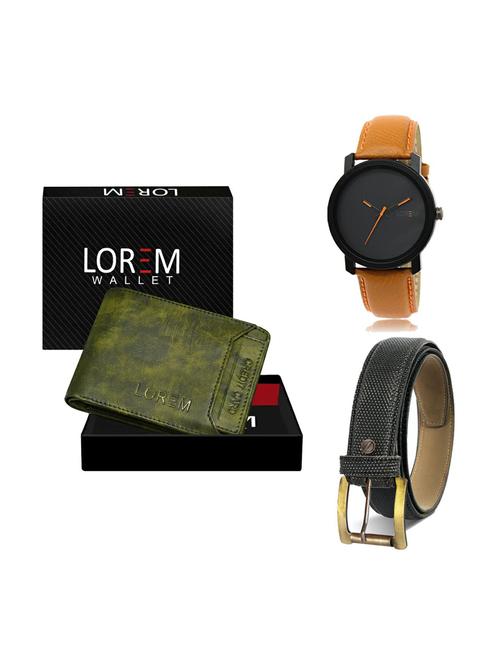 belt, wallet & watch gift combo - 19269280 - Very Small Image - 1