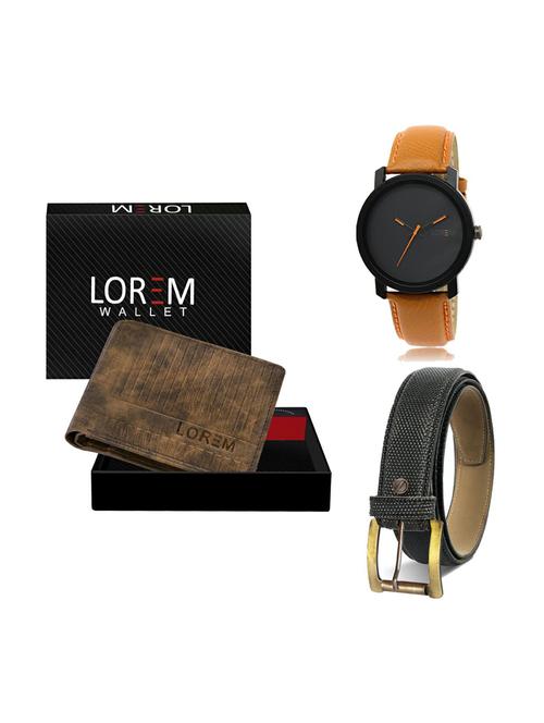 belt, wallet & watch gift combo - 19269281 - Very Small Image - 1