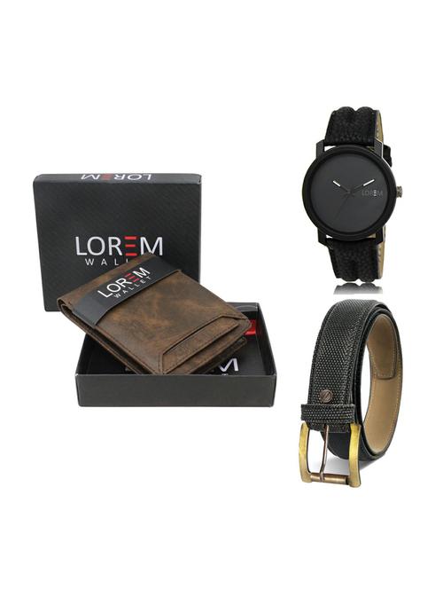 belt, wallet & watch gift combo - 19269303 - Very Small Image - 1